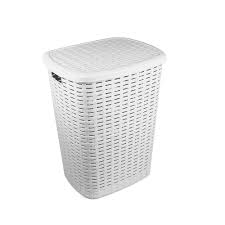 Корзина для белья с откидной крышкой, 50 л, 43х35х53 см, пластик 402-020 994821