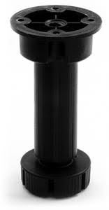 Ножка "Евро" L=150 черная (рег 150-170) КУ02010 49250