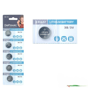 Батарейка  CR1632 BL5 Lithium 3V 962752