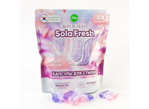 Капсулы для стирки SolaFresh 30 шт в ассорт  969553