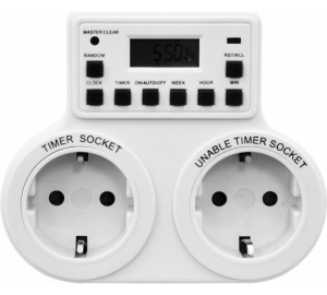 Розетка-Таймер электроннаяTM-25 (двойная) 37170