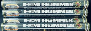 Плёнка тонировочная"HUMMER" супер/темно/чёрная 5% 75см*3м 6881