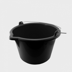 Ведро усиленное 20л черное морозостойкое 633-020 57074