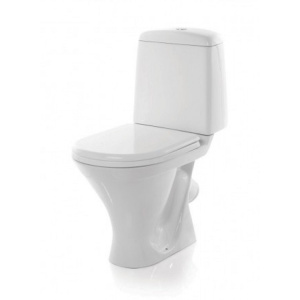 Унитаз компакт "Аттика" эконом (арматура 1-режим. "Уклад", сиденье полипропилен, крепление) 62986