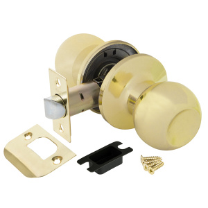 Ручка защелка DK672 PB-PS (6072 PB-P) (без фик.) золото (25225) (PUNTO) 017023