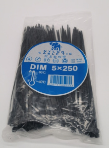 Хомут 5х250 чёрный СТ968693