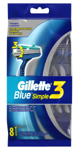 Бритвы одноразовые 4шт GILLETTE Blue Simple3 (9622) Х164373