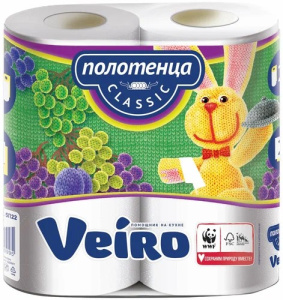 Бумажные полотенца VEIRO 2х сл 2 рул Х967603