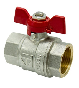 Кран шаровый 1"1/2FF 21049