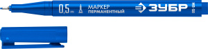 Перманентный маркер 0.5 мм ЗУБР МП-50 синий 06321-7 ОБ35683