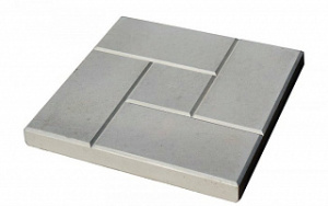 Брусчатка серая "Калифорния" 30х30х5см (вес 10кг) 08605