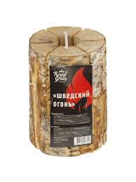 Полено шведский огонь для горения 10482