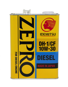 Моторное масло Idemitsu ZEPRO DIESEL CF/DH-1 10W30 4L (полусинт./дизель) 2862-004