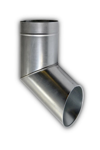 Наконечник трубы оцинкованный D 115 мм/45 гр  913567