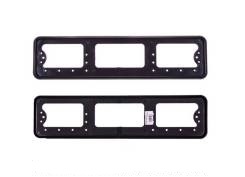 Рамка номера пласт(черная) 6636