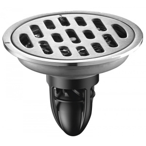 Трап MAGdrain PYC 01 Q50-B (100*100, магнитный клапан, Нерж., Круглый) 38668