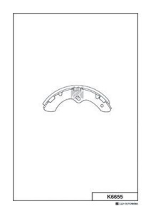 А3-14 Колодки тормозные барабанные K-6655 (K-655) KASHIYAMA