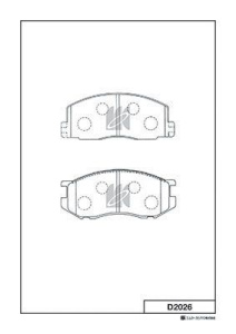 А4-8 Дисковые тормозные колодки D2026M KASHIYAMA 