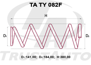 TA TY 082F Пружины подвески усиленные