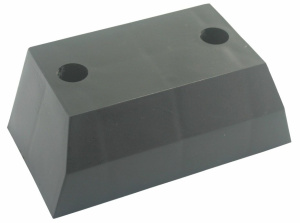 Опора прямоугольная Н-40 L-110 пластмасса черная 993909