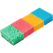 Губки для посуды Coral, 95x64x36 мм, 4 шт., Home Palisad 923585 30213