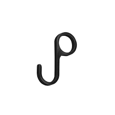 Крючок на трубу кольцо D=16 черный матовый (ХХ102700) 56436