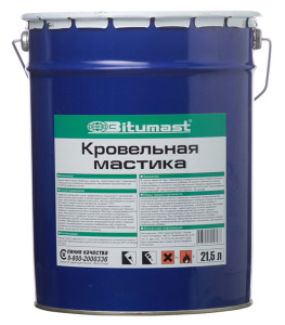 Мастика кровельная "Bitumast"  18 кг (21.5л) металл 907443