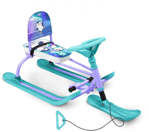 Снегокат Ника Twiny 1+( Пингвинята,бирюзово/сирененвый TW 1+/П) 817618