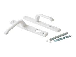 Ручка дверная ТРОДОС нажимной гарнитур 25/85 белый  84997