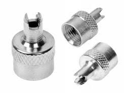 Колпачек золотника хром металл SVC-07