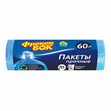 Пакеты HD для мусора (14410038) 58*77см 60л 20шт синие ВС Х905346