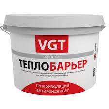 Краска ВД-АК-1180 теплоизоляционная ТеплоБарьер 2л/1,1кг ВГТ 9739897