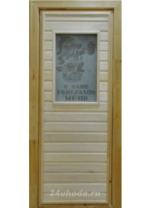 Дверь банная липа сатин "Генерал" H1800мм/B700мм 057203