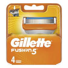 Сменные кассеты для бритья 4шт GILLETTE FUSION (4460) Х38944