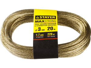 Трос в обливке "STAYER" ф3мм 20м 37929