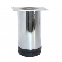 Опора мебельная нерж. хром матовый Ф50*Н-120-140 (7.1.5) 41759