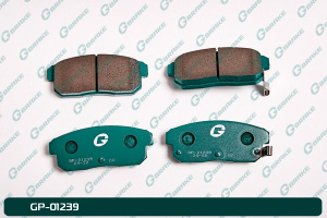 А4-3 Дисковые тормозные колодки GP-01239 PF-2467 (G-brake)