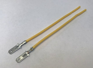 Клемма "папа" серия 6,3 мм (лужен., в сборе с проводом 0,50 мм кв.) PR-0287