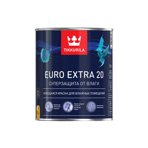 Краска д/влажных помещений EURO EXTRA 20 А п/мат 0,9л 767313