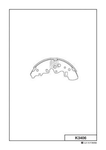 А3-11 Колодки тормозные барабанные K-3406 KASHIYAMA