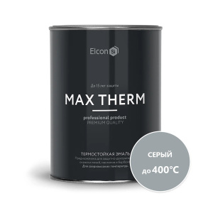 Эмаль термостойкая ELCON серая 400 градусов 0,8кг 972089
