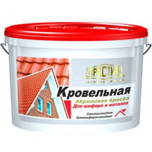 Краска ПРЕСТИЖ акриловая кровельная КРАСНО-КОРИЧНЕВАЯ 2,4кг 759905/01-052-156-024