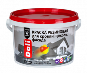 Краска резиновая ДАЛИ Белый 3кг 798188