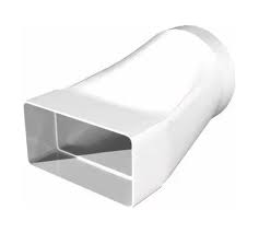 Соединитель 620СП15КП эксцентриковый плоского воздуховода с круглым пластик 60х204/D150 ЭРА 39131