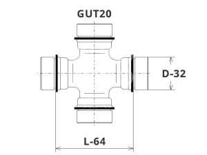 17П Крестовина GMB GUT-20