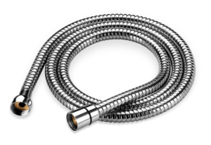 Шланг для душа 1/2"х1/2"- гайка/конус (Импорт/Импорт) 200 см., резина EPDM,хром арт.310 34803
