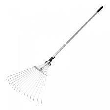 Грабли веерные стальные, 190-520х1200-1500 мм, 15 зубьев, раздвижные 042018