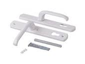 Ручка дверная нажимной гарнитур 26/92 мм белый (910942) 37299