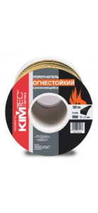 Уплотнитель для окон и дверей ОГНЕСТОЙКИЙ SD профиль15*8мм 147222