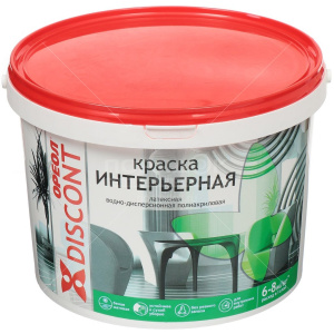 Водоэмульсионная краска дисконт "ОРЕОЛ" интерьерная 3кг 50447